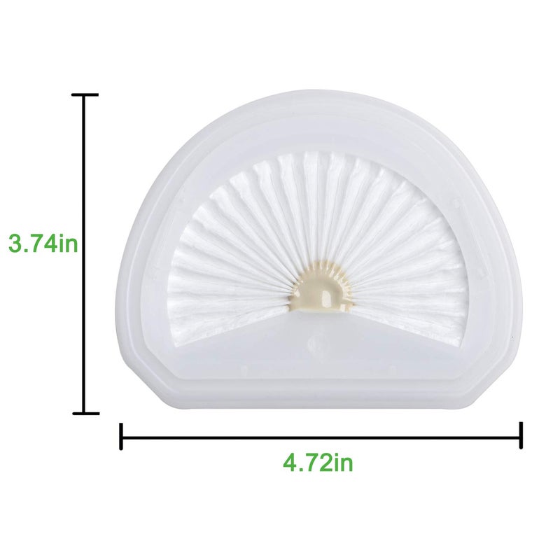 Laukowind 4Pack VLPF10 Replacement Filters Compatible with Black and Decker Hand Vacuum Filter Model # HLVA320J00 HLVA315j & N575266 - Image 4